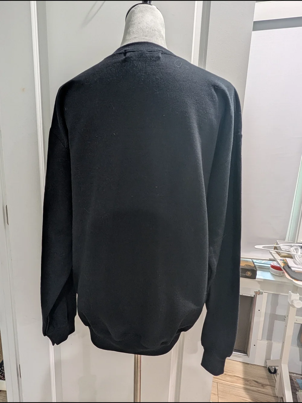 NASA Savage Graphic Crewneck Sweatshirt Black Medium Unisex Space Pullover